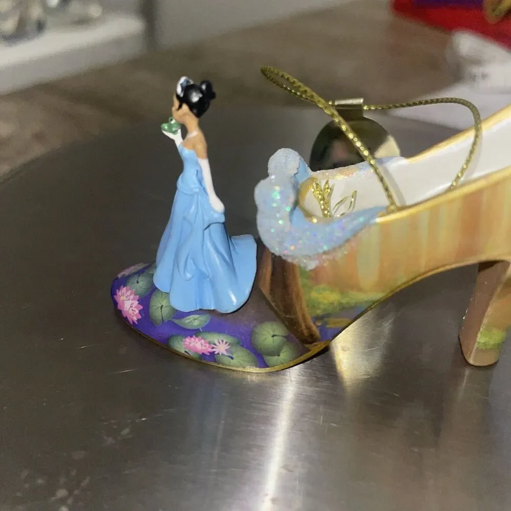 NWT Bradford Exchange Once Upon a Slipper Disney Shoe Ornament Tiana 2010